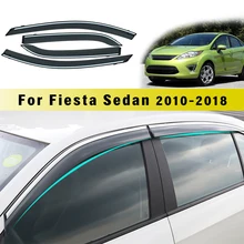 Для Ford Fiesta Sedan 2010 2011 2012 2013-2018ABS автомобиля Дымовое окно солнцезащитный дождевой козырек дефлектор защита Стайлинг Аксессуары 4 шт
