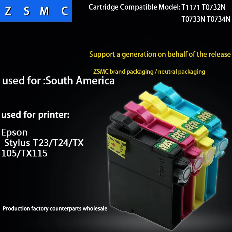 

10PCS compatible ink cartridge 73N T117 T115 ink cartridge suitable for printer T10/T11/T20/T20E/T30TX100/TX200TX209/TX400