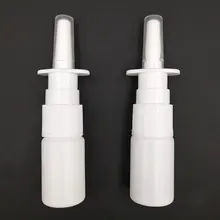 2 шт./лот 10 мл белые пустые пластиковые флаконы для Назального спрея насос распылитель туман нос Заправляемый спрей бутылка для медицинской упаковки