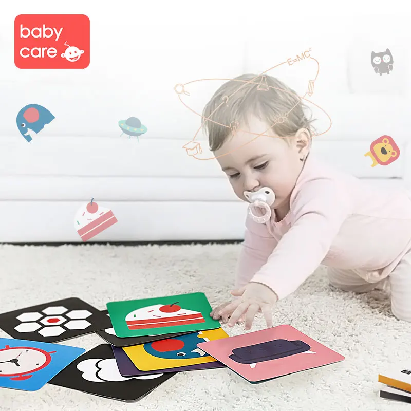 

Visual Training Colorful and White Card for Preschool Educational Baby Visual Training Card Animal Cards for 0-36 monthes