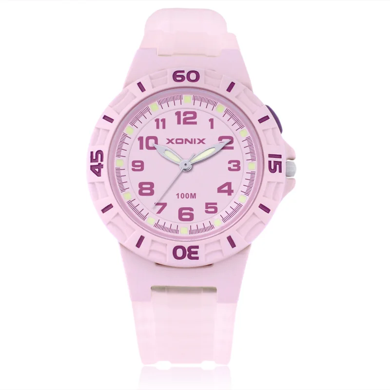Girls Sports Quartz Watches Waterproof 100m Fashion Women Sports Watch