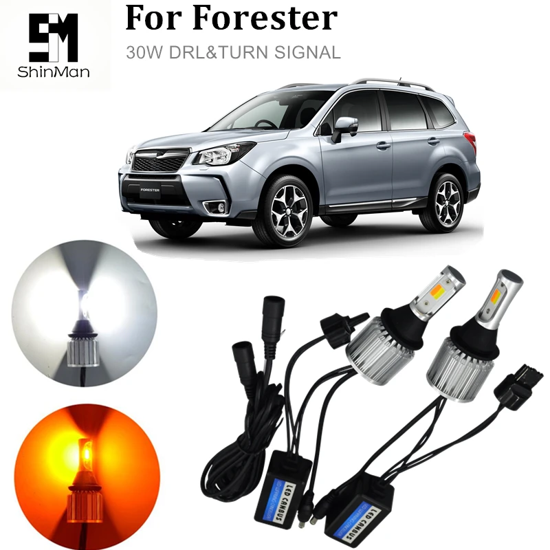 Shinman 30W T20 LED DRL Turn Signal Light Car Auto Front Side Turn