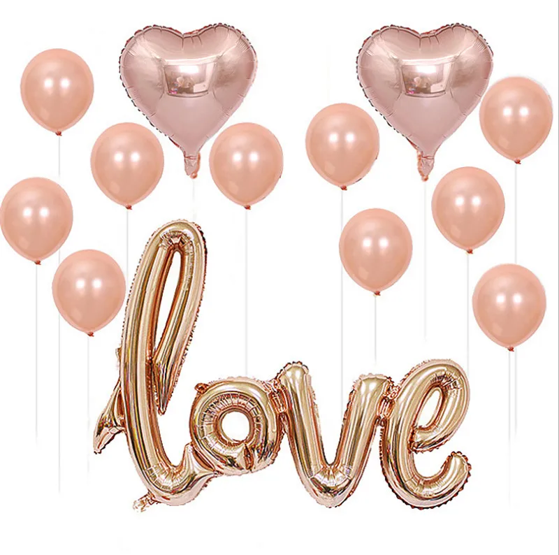 Taoqueen мультфильм шляпа розовое золото любовь характер шары для свадьбы и дня рождения украшения высокое качество костюм