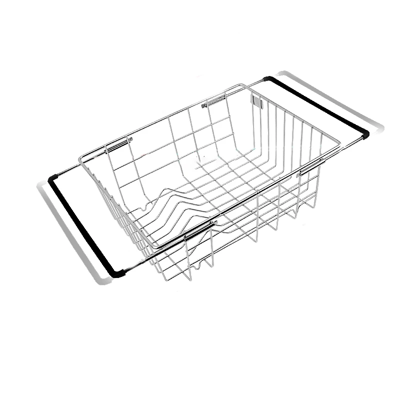 Multi-function drain bowl rack household kitchen fruit sink storage shelf stainless steel tableware storage box drain basket Multi-function drain bowl rack household kitchen fruit sink storage shelf stainless steel tableware storage box drain basket
