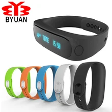 Byuan умный Браслет Bluetooth 4.0 Водонепроницаемый спортивные часы анти-потерянный шагомер/SMS напоминание браслет для Iphone для Xiaomi Redmi