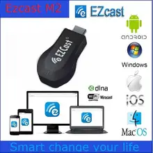 EzCast M2 самоклеющийся интерфейс для ТВ 1080 P Miracast DLNA Airplay WiFi Дисплей приемник ключ Поддержка Windows IOS Andriod