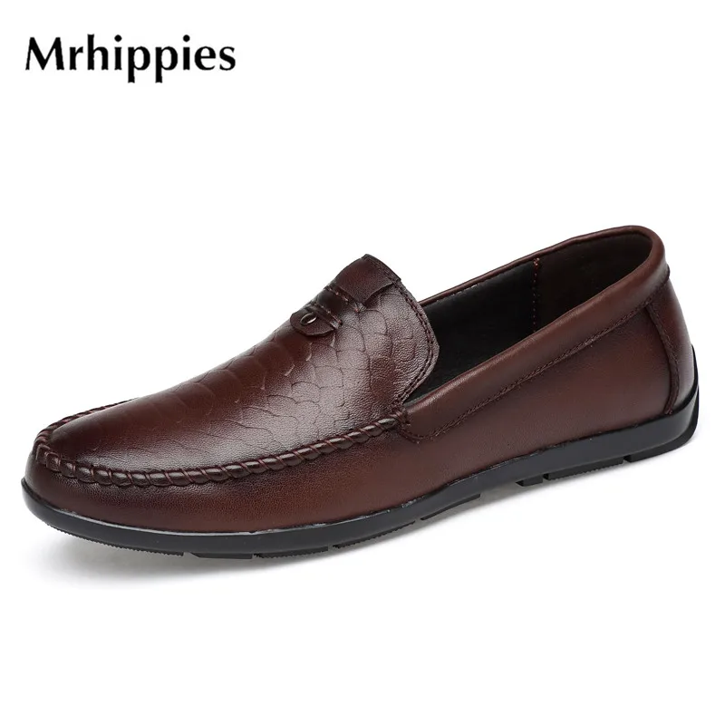 2017 mrhippies Spring Autumn Men Loafers Casual Shoes Genuine Leather Moccasins Driving Man Flats Plus size 36-47 #xj89182 | Обувь
