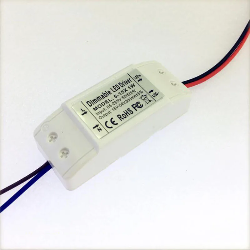 Dimmable LED Driver Ceiling Light Outside Dimming Drive 5 15X1W 5W 7W
