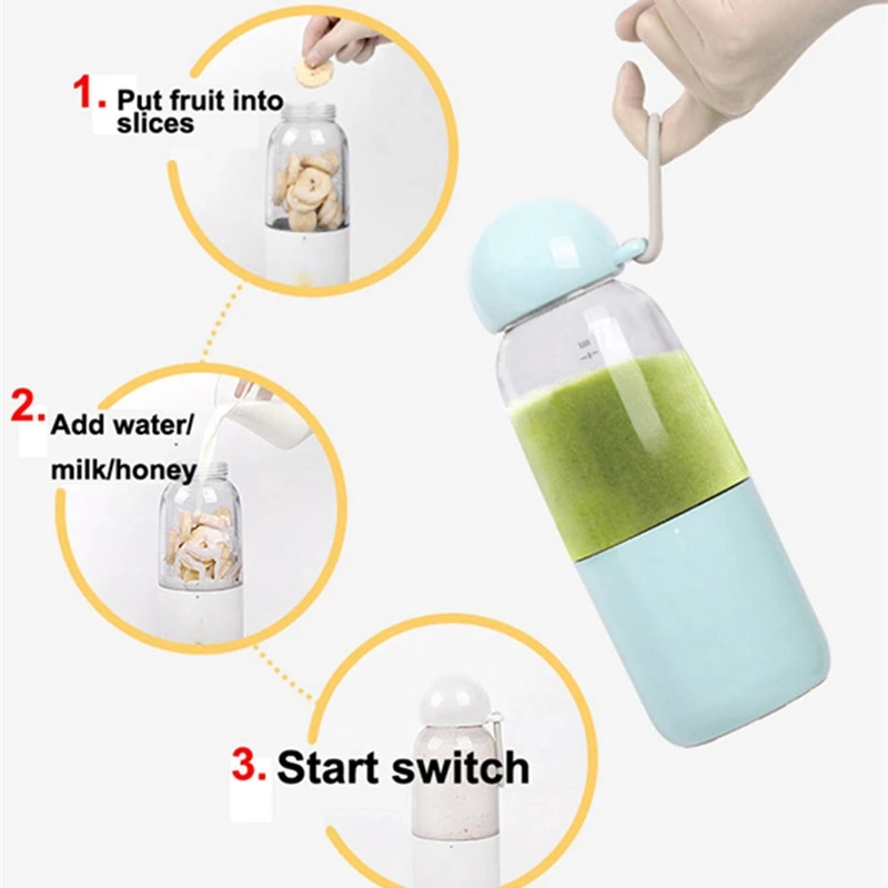 Usb Charging Portable Electric Juicer Blender Fruit Baby Food Milkshake Mixer Machine Juice Maker Machine Household