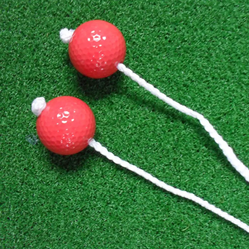 Веревки мяч для гольфа синтетические смолы прочный Trainging пособия Гольф нанизывая мяч игрушки Портативный синтетического каучука Гольф Ретривер