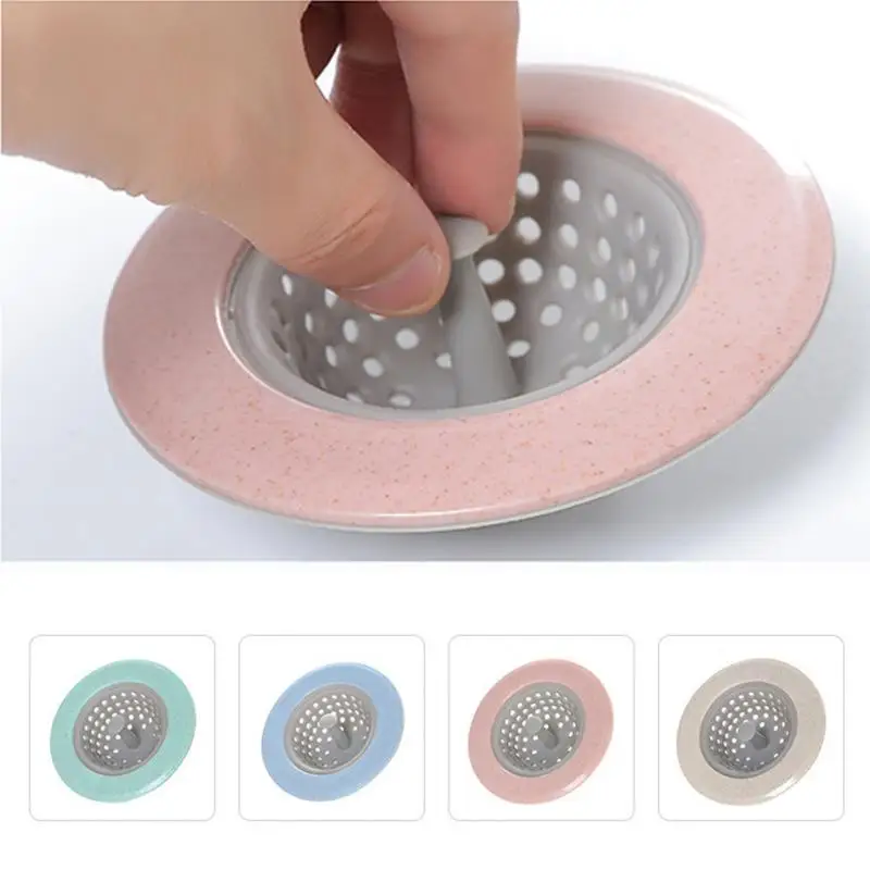 Hair Stoppers Catchers Kitchen Sink Filter Screen Floor Drain Hair Stopper Hand Sink Plug Bath Catcher Sink Strainer Cover Tool