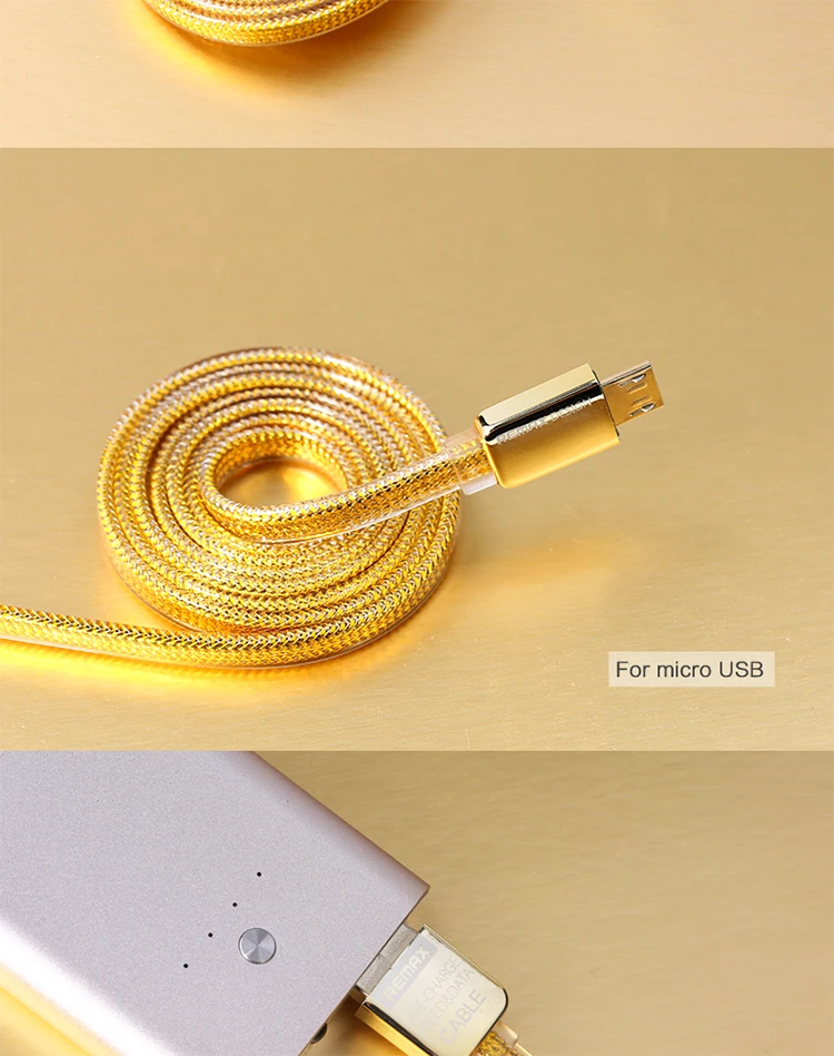 REMAX Golden Micro USB Cable_06