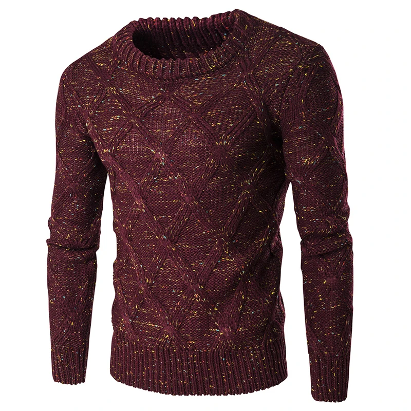 Модный мужской свитер, пуловер, вязаный Тонкий Модный хлопковый свитер, теплый свитер поло, Брендовое Мужское нижнее белье, S2370