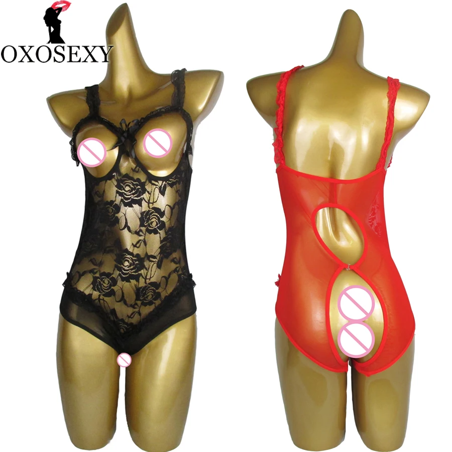 

lace sexy bodysuit black red blue white open crotch sexy lingerie hot teddy lingerie sexy costumes pole dance sexy underwear 916
