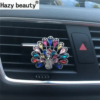 

Fashionable and Colorful Peacock Car perfume Air Freshener Interior decoration Perfumes Car-styling Car Air Freshener
