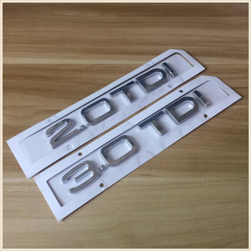 US $52.00 10pcs Mix Car Styling 3d Abs Chrome 20tdi 30tdi Trunk Rear Boot Lettering Badge Emblem Sticker Foraudi A4 S4 A5 S5 A6 C6 A7