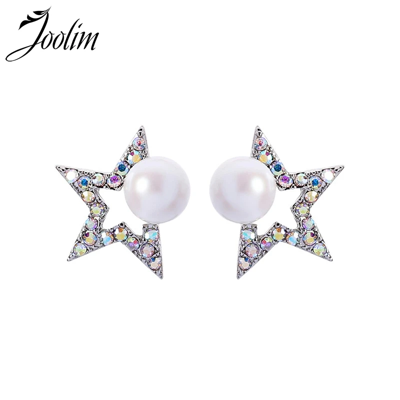 

Joolim High Quality Star Pearl Stud Earrings for Work Women