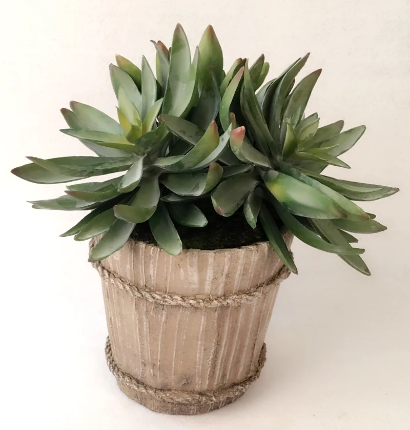 INDIGO Wholesale 100pcs Desert Snow Lotus Artificial Succulent Plant Plastic Flower Wall