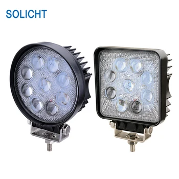 

SOLICHT 4 inch 27W Luce Lavoro Faro Barca Auto SUV 4X4 Camion Fuoristrada 9 LED 12V 24V 5D Spot Driving Boat 4WD 4x4 UAZ Offroad