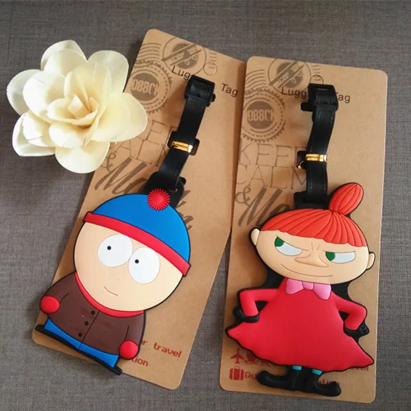 

New Luggage Tag Travel Accessories Finland travel quotation MoominValley Asian American tag label CARDS