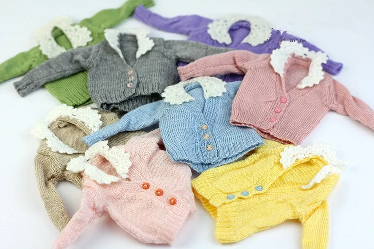 Свитер кардиган с белым воротником доступен для Blyth Azone Dal momoko Pullip Jerryberry кукольная