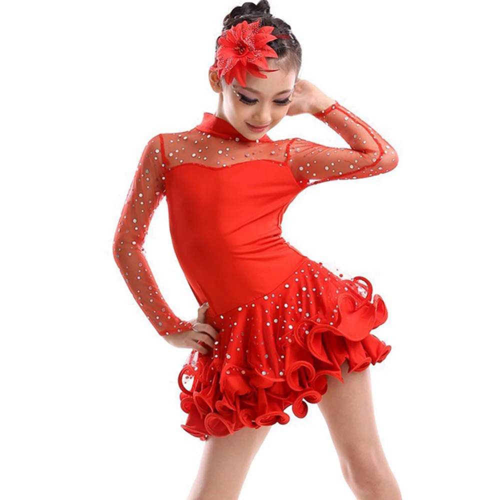 red and black dance costume