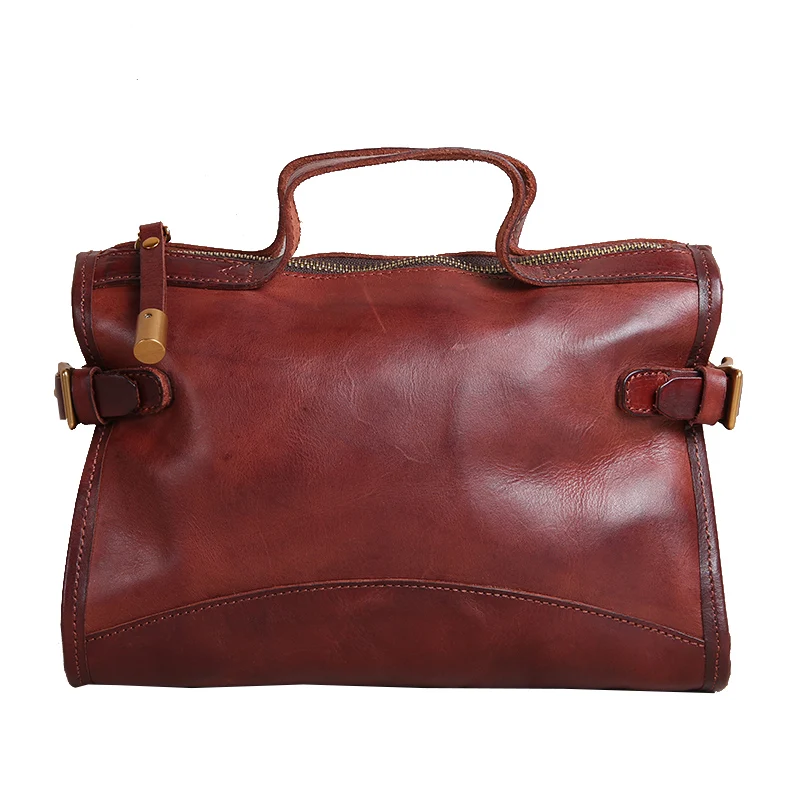 AETOO Original handmade handbags small bags retro vegetable tanned leather shoulder diagonal first layer leather personality art