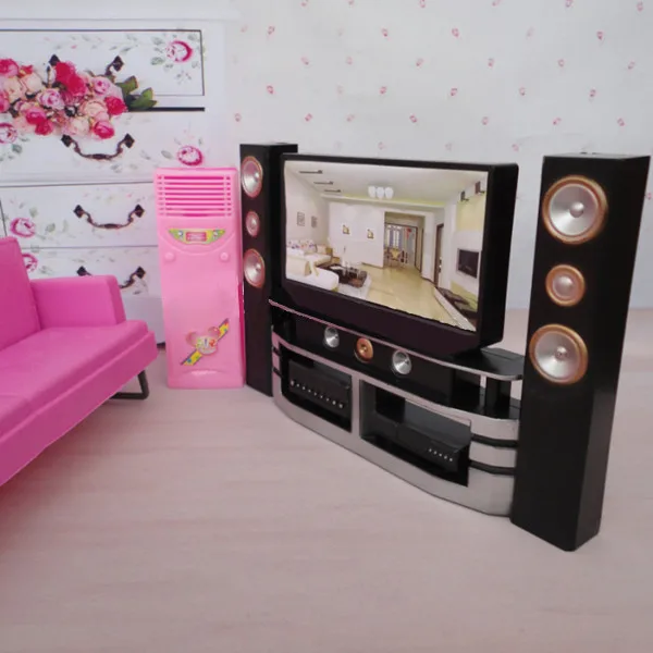Красивый комплект для домашнего кинотеатра Hi Fi 1:6 набор аксессуаров кукол Барби