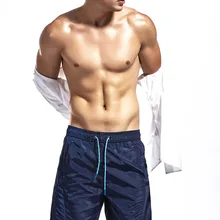 Пляжные шорты мужские брюки быстросохнущие купальные костюмы с подкладкой плавательные шорты для серфинга летние резинка на талии мужские спортивные трусы