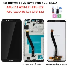 Для huawei Y6 ЖК-дисплей сенсорный экран ATU L11 L21 L22 LX1 LX1 L31 L42 для huawei Y6 Prime ЖК-экран с рамкой