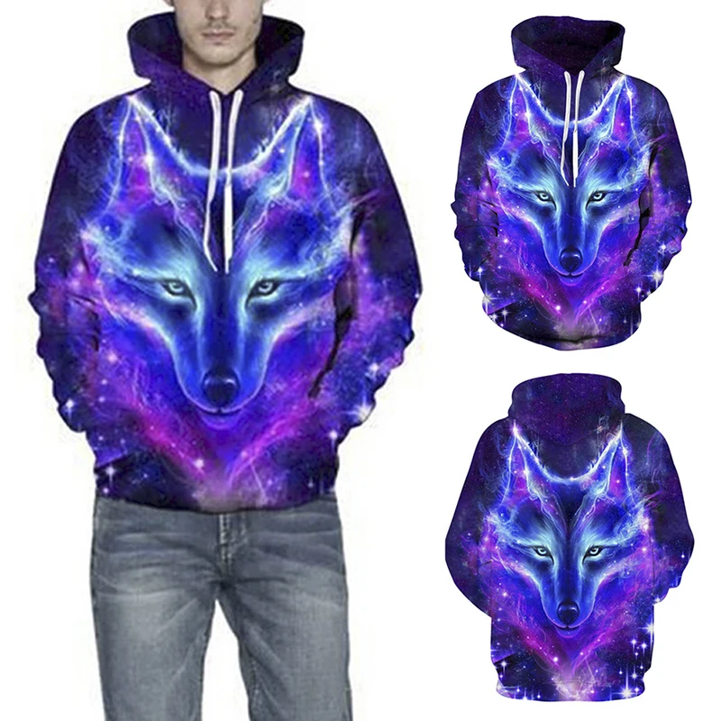 Мужская толстовка 3d Blue XXS