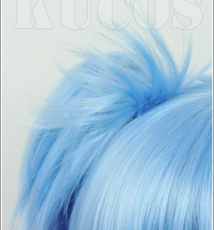 Парик для косплея с коротким голубым конским хвостом и шапочкой|nagisa shiota|cosplay