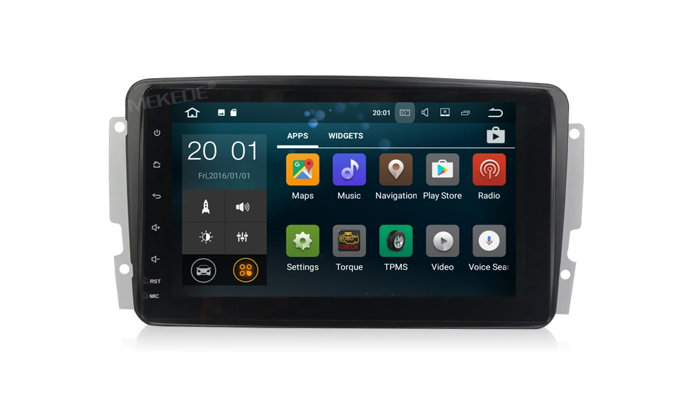 Cheap Free shipping! 8" Android 7.1 Car Radio GPS For Mercedes Benz CLK W209 W203 W208 W463 Vaneo Viano Vito GPS Navigation Multimedia 15