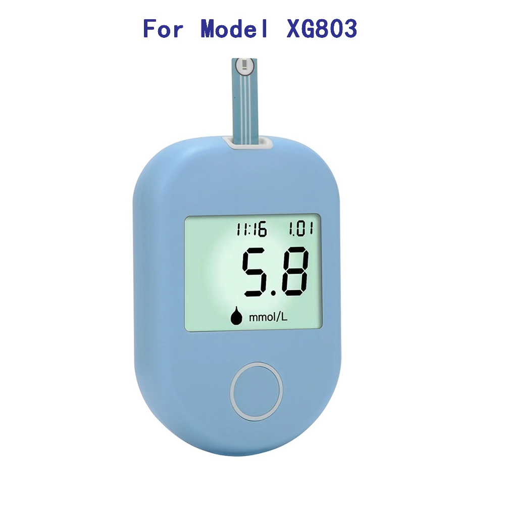 OLIECO 50/100 шт для измерения уровня глюкозы в крови Тесты полосками и Ланцеты для XG803 для диабетиков, прибор для измерения уровня сахара в крови, Тесты полоски иглы 2 единицы ммоль/л и мг/дл
