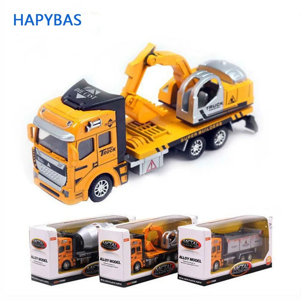 

Manufacturers specials Excavator Diecast cars, 1:48 alloy construction Crane vehicles truck Christmas gift