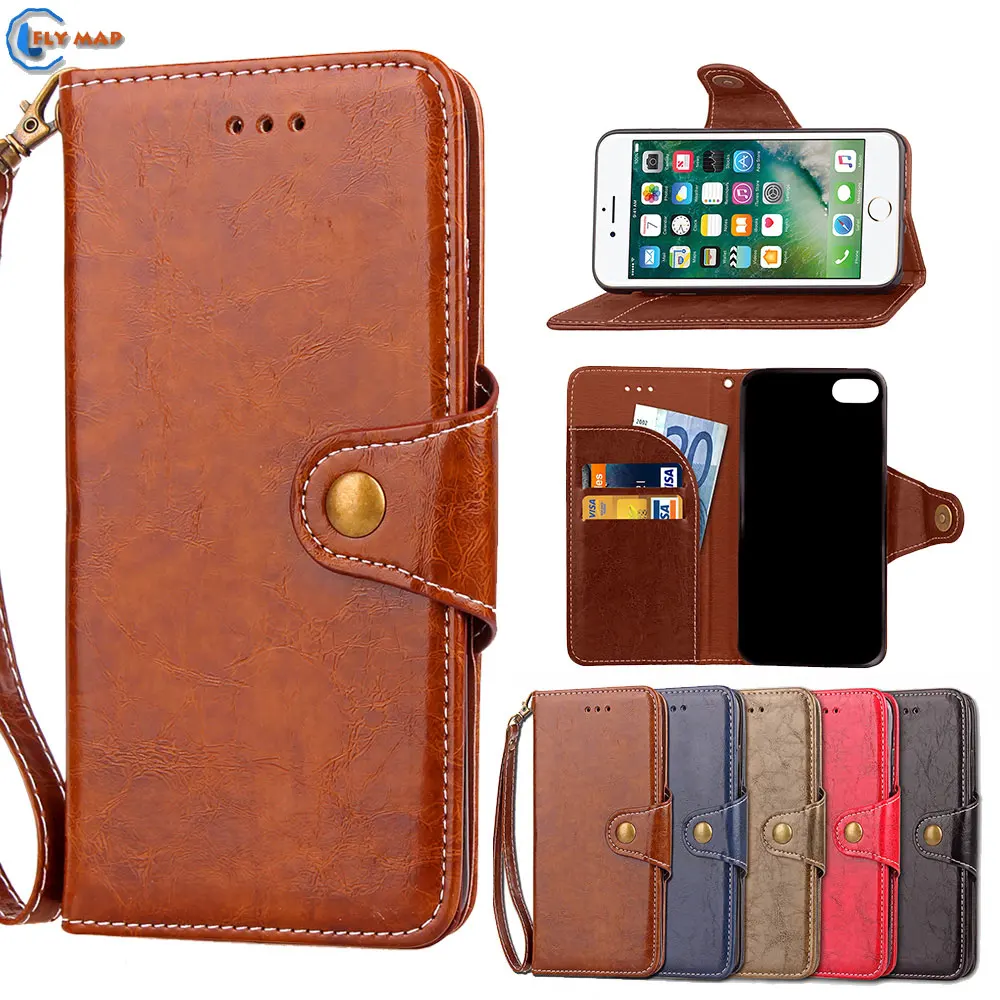 Koop Case Voor Apple iPhone 7 4.7 #039; #039;inch Wallet Card Shell Flip telefoon PU Leather Protector Capa Cover Voor Apple7 Ik Phone7 Coque doos