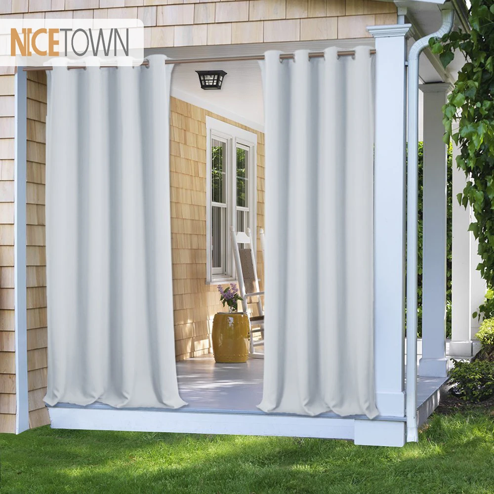 Nicetown 7 Colors Outdoor Curtain Drape Blackout Light Blocking