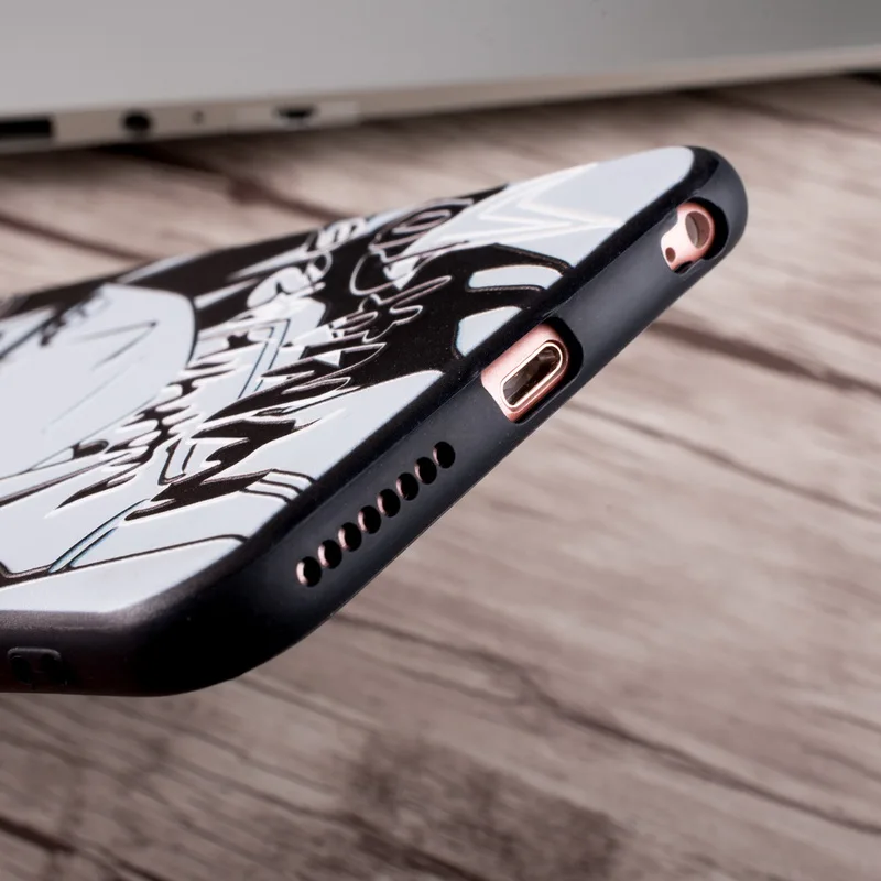 Роскошный черный белый чехол для телефона Наруто Sasuke Kakashi iPhone 11 Pro Max X 8 7 6 6S Plus XR XS
