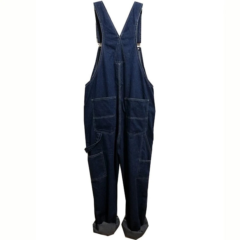Hot 2018 Men's Plus Size 28-44 46 48 50 Overalls Large Size Huge Denim Bib Pants Fashion Pocket Jumpsuits Male  Brand