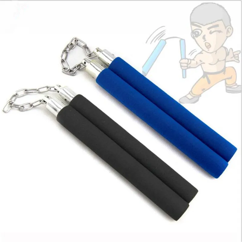 1 шт. Nunchakus пена для Тхэквондо Кунг фу нунчаки занятий боевыми искусствами черный