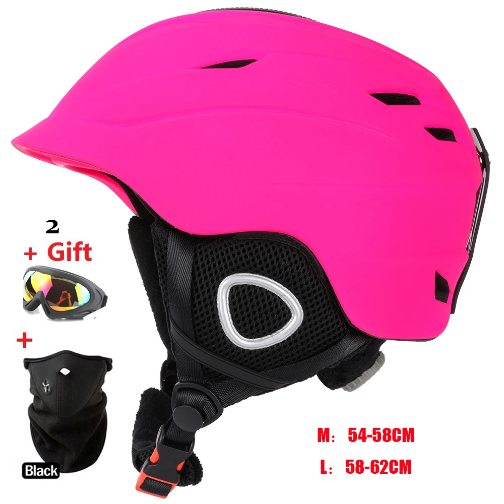 MOON розовый женский скейтборд лыжный шлем для сноуборда интегрированный Литой Сверхлегкий дышащий Лыжный шлем CE качество - Цвет: 22
