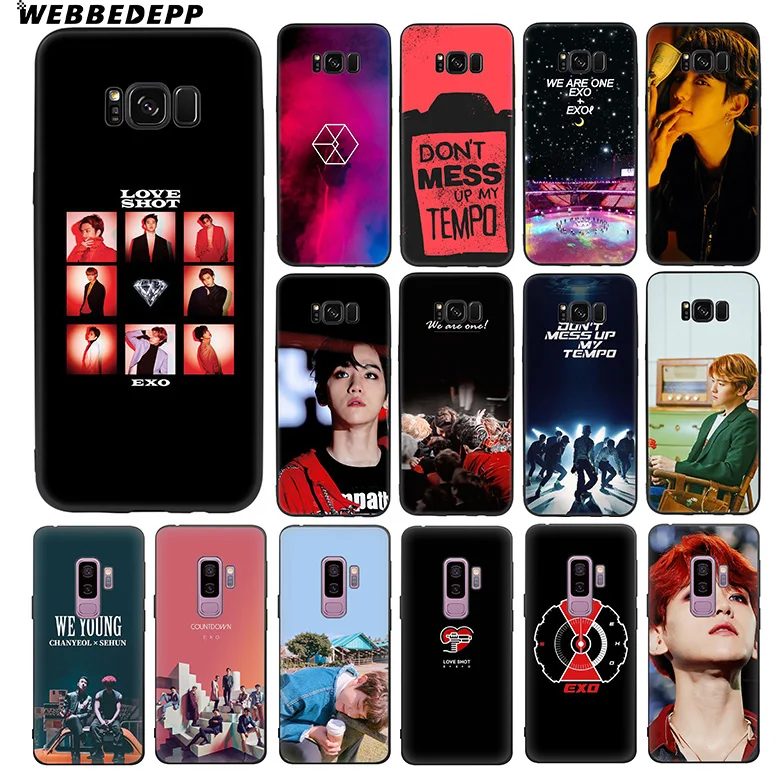 

WEBBEDEPP Exo K Pop Baekhyun Soft TPU Silicone Case for Samsung Galaxy S10 S10e S9 S8 Plus S7 S6 Edge & J6