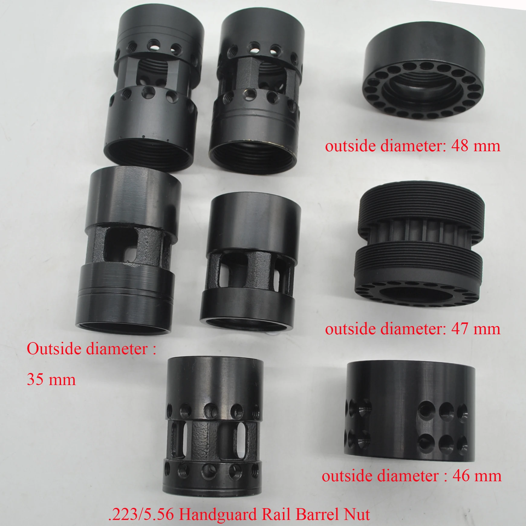 Aplus .223/5.56 цилиндрическая гайка NSR Keymod/четырехрельсовая Накладка Бесплатная