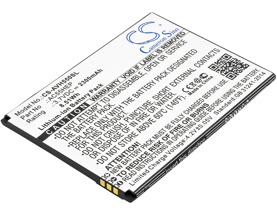 Аккумулятор Cameron Sino 2300 мАч AC55HEP BSF20 для Archos A55 Helium +|Аккумуляторы мобильных