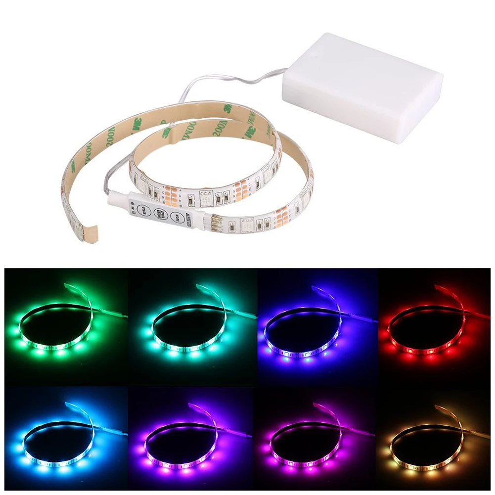 RGB гибкий светодиодный светильник IP65 15 Светодиодный s DC5V с контроллером на