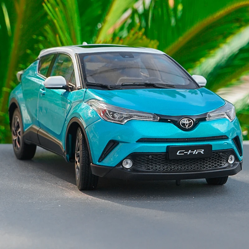 6 цветов 1:18 TOYOTA C-HR модель из цинкового сплава, высококачественная металлическая коллекция и Подарочная модель автомобиля украшения