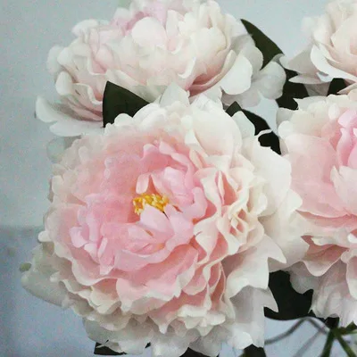 

10pcs/lot Silk Peony Artificial Flowers Bouquet Fake Flowers Peony for Home Wedding Decor Valentine's Day Party DIY Decoration