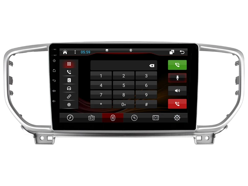 Perfect Elanmey android 8.1 car radio for kia SPORTAGE KX5 2019 car accessories DSP device Gps Navi multimedia Wifi bluetooth camera 5