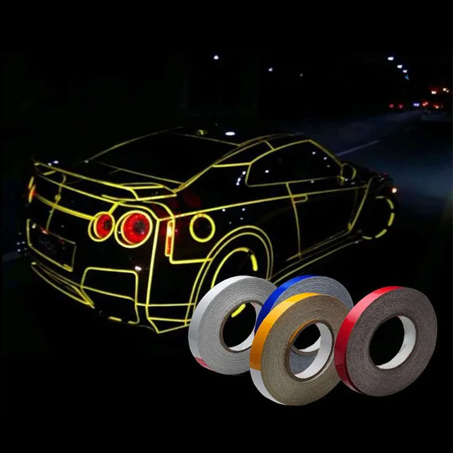 Buy 45M Car Styling Reflective Tape Funny DIY Stickers