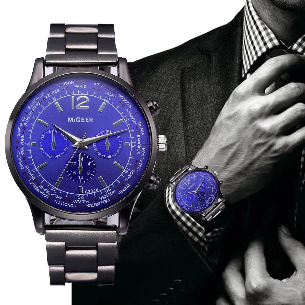 

Men Watches Gold Stainless Steel Quartz Watch Men Brand Luxury Clock Male Sport Wristwatch Wholesale Saat relogio masculino
